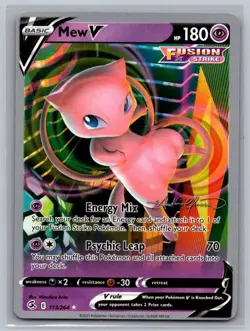 Mew V 113/264 Ultra Rare World Championship Decks Pokemon Near Mint - Image 1