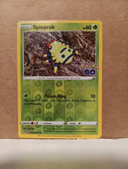 Pokemon Spinarak 006/078 GO Reverse Holo Peelable Ditto - Image 1