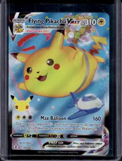 2021 Pokemon SWSH Celebrations Flying Pikachu VM #007/025 - Image 1
