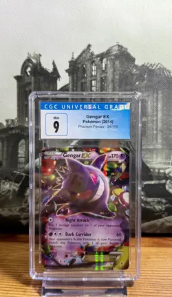 Pokemon Gengar EX Phantom Forces Ultra Rare Holo, 34/119 CGC 9 - Image 3