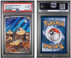 2025 POKEMON MEG EN-MEGA EVOLUTION ILLUSTRATION RARE #143 HELIOPTILE PSA 10 - Image 1