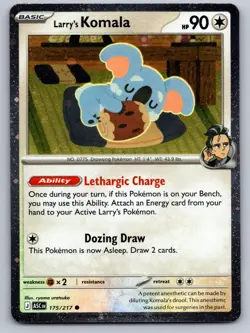 LARRY'S KOMALA - 175/217 (COSMO HOLO) ASCENDED HEROS POKEMON NM/M - Image 1