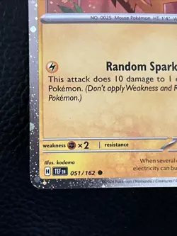 Pokemon Pikachu 51/162 Cosmo Holo "2026 Pokemon Day" NM | 30th Anniversary - Image 4