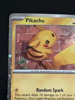 Pokemon Pikachu 51/162 Cosmo Holo "2026 Pokemon Day" NM | 30th Anniversary - Image 5