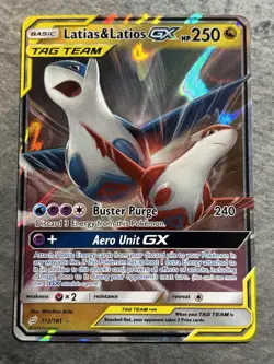 Pokemon Latias & Latios GX 113/181 Tag Team - Team Up NM - Image 1