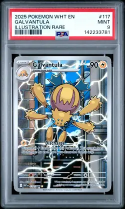 Galvantula 117/086 Illustration Rare Wht En-white Flare Pokemon PSA 9 - Image 1