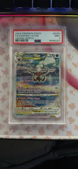 Pokemon Darkrai VSTAR GG50/GG70 Crown Zenith Ultra Rare Holo PSA 9 - Image 1