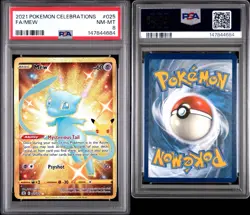 PSA 8 Pokemon 2021 Mew Full Art Celebrations Gold 25/25 Anniversary - Image 3