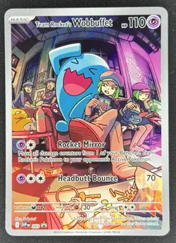 2023-25 Pokemon SV Black Star Promos Team Rocket's Wobbuffet #203 - Image 1