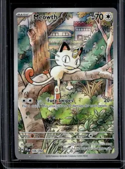 2025 Pokemon Phantasmal Flames Meowth Illustration Rare #106/094 - Image 1