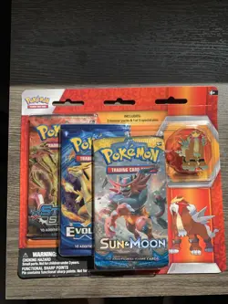 Pokemon Legendary Beasts Collector’s Pin Blister-Pack Entei XY Evolutions NEW - Image 1