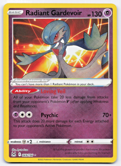 Pokemon TCG Radiant Gardevoir 069/196 Lost Origin Playset NM - Image 1