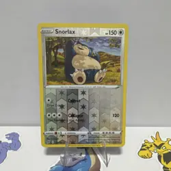 Pokemon TCG Snorlax 141/192 Swsh02 Rebel Clash Reverse Holo Rare - Image 1