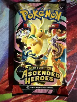 Pokemon TCG Mega Evolution Ascended Heroes Booster Pack ON HAND, READY TO SHIP. - Image 2