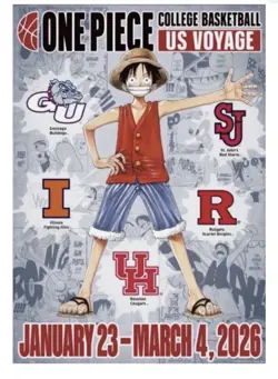 One Piece Monkey D. Luffy US College Basketball Card Promo PSA 10 Pre Sale - Image 3