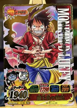 ONE PIECE Card Game Monkey D. Luffy PROMO IC-S06 PR Japanese BANDAI 2012 - Image 1