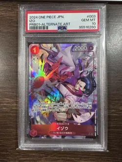 Izo 2024 One Piece JAPANESE PRB01 Alternate Art #003 PSA 10 - Image 1
