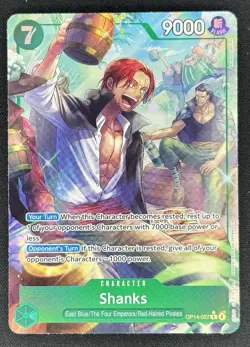 2026 One Piece Azure Sea's Seven Shanks Rare Alt Art #OP14-027 - Image 1