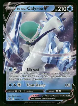 Ice Rider Calyrex V - SWSH130 Promo Holo Pokemon NM - Image 1