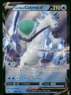 Ice Rider Calyrex V - SWSH130 Promo Holo Pokemon NM - Image 1