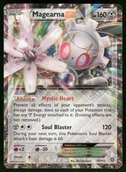 Magearna EX 75/114 Ultra Rare Holo Pokemon NM - Image 1