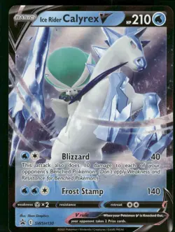 Ice Rider Calyrex V - SWSH130 Promo Holo Pokemon NM - Image 1