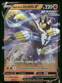 Rapid Strike Urshifu V 087/163 Ultra Rare Holo Pokemon NM - Image 1