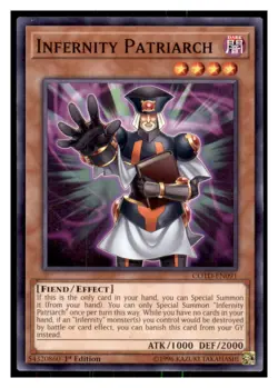 Yugioh Infernity Patriarch #COTD-EN091 Code of the Duelist LP - Image 1
