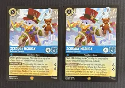Disney Lorcana Scrooge McDuck Reformed Ebenezer Legendary Non-Foil Qty 2 - Image 1