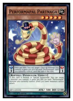 Yugioh Performapal Partnaga #MP15-EN192 2015 Mega-Tins Mega Pack LP - Image 1