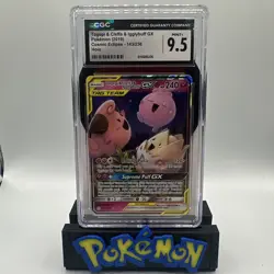 CGC 9.5 Togepi & Cleffa & Igglybuff GX Cosmic Eclipse 143/236 Holo Pokemon Card - Image 1