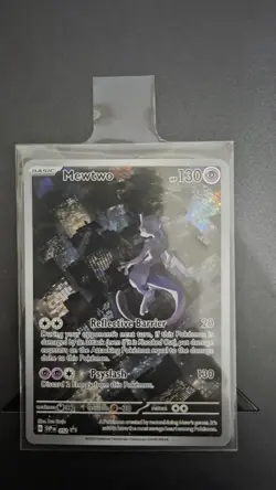 MEWTWO SVP 052 Scarlet Violet 151 Promo Illustration Rare Pokemon Card - Image 1