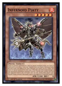 Yugioh Infernoid Piaty #MP15-EN206 2015 Mega-Tins Mega Pack LP - Image 1