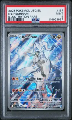 N's Reshiram 167/159 PSA 9 Holo Journey Together Pokemon Card 🔥🔥 - Image 1