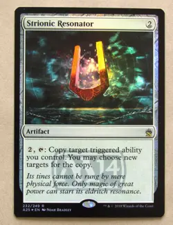 MTG STRIONIC RESONATOR Foil (X1) MASTERS 25 NM NEVER PLAYED Magic Card - Image 1