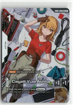 Cagalli Yula Athha GD01-096 R+ FOIL Newtype Rising Gundam Card Game - Image 1