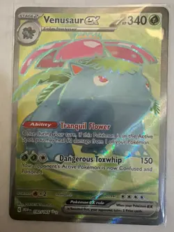 Pokemon 2023 SV151 Venasaur EX Full Art Card 182/165 Scarlet & Violet - Image 1