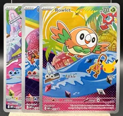 First Partner Series 1 IR Alola Set (3 Cards) 43, 44, 45 Promo Pokemon TCG NM - Image 1