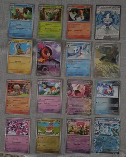 Pokemon TCG SV4 167 Lot 16 Cards English All Foiled - Image 1