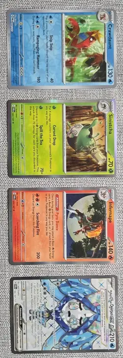 Pokemon TCG SV4 167 Lot 16 Cards English All Foiled - Image 5
