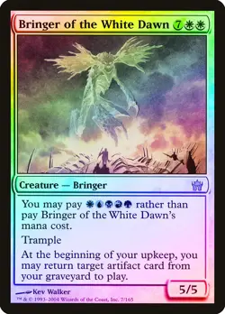 Bringer of the White Dawn FOIL Fifth Dawn PLD White Rare MAGIC CARD ABUGames - Image 1