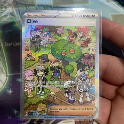Pokemon TCG Clive 236/091 Paldean Fates Special Illustration Rare Card SIR NM - Image 1
