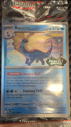 Pokemon TCG Promo Holo Lot Aurorus Pikachu 2 Cards English Japanese STAMPED* - Image 1