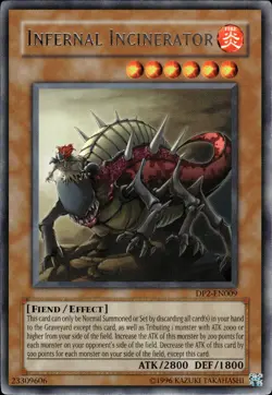 Infernal Incinerator - Rare DP2-EN009 - NM - YuGiOh - Image 1