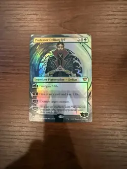 Professor Dellian Fel (Borderless) Secrets of Strixhaven (Foil) - MTG - Image 1