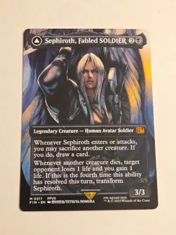 Sephiroth, Fabled Soldier X1 (Borderless) FIN MTG Final Fantasy (0317) - Image 1