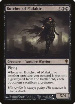 Butcher of Malakir - Foil Worldwake MP MTG - Image 1
