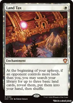 MTG Land Tax 153 Commander: Secrets of Strixhaven Magic - Image 1