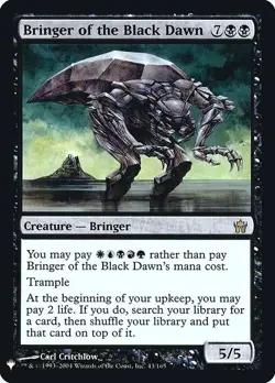 Bringer of the Black Dawn Foil The List 5DN-43 NM MTG - Image 1