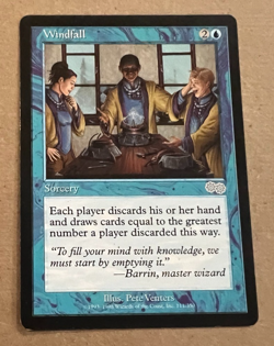 Windfall - Urza's Saga - MTG - Magic the Gathering - Image 1